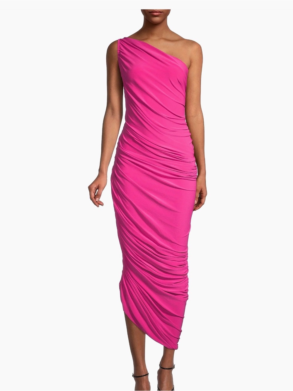 Norma Kamali - Diana Ruched One-Shoulder Gown